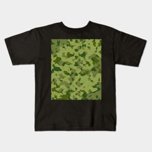 Camo Traditional Green Pattern Kids T-Shirt